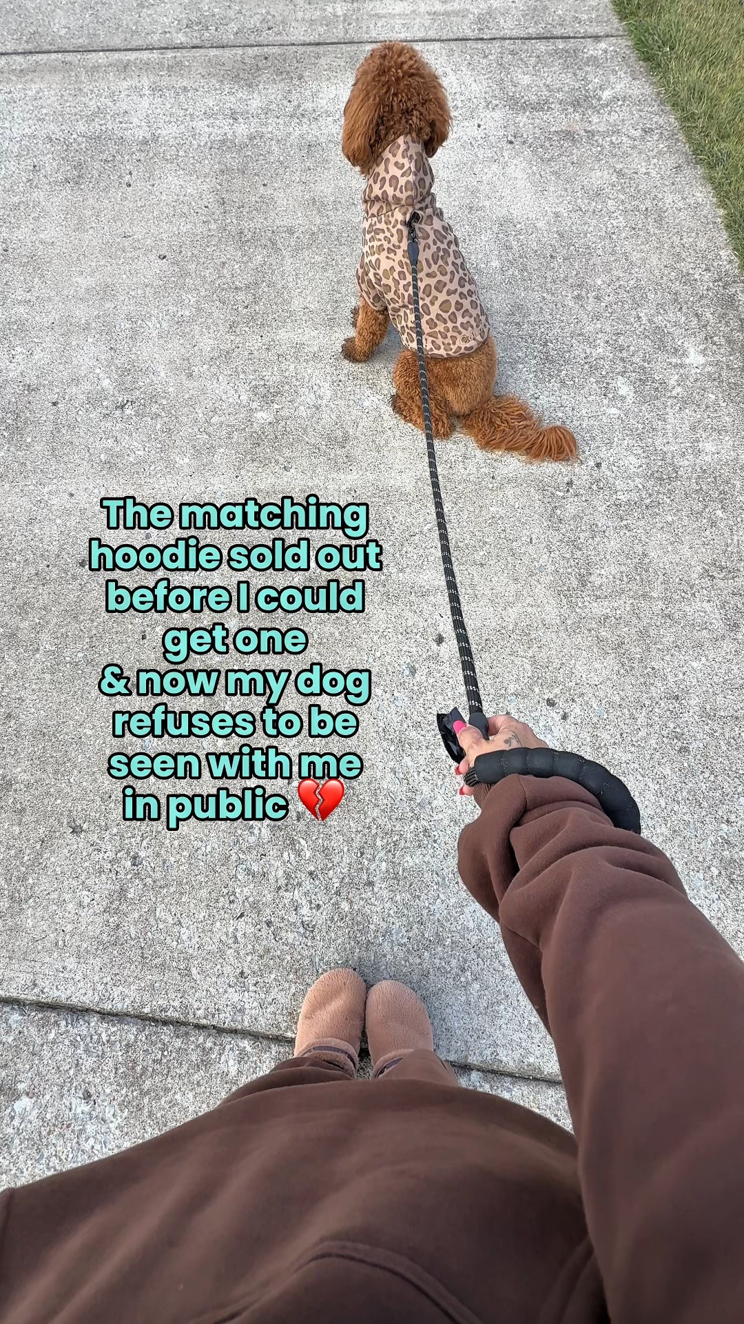 Dog park gossip gonna eat us alive for this 😩 

#comfrt #doghoodie #matchinghoodies #hoodieseason #oversizedhoodie #goldendoodle #comfycozy #comfycasual 

#LTKSeasonal #LTKPets #LTKFallSale