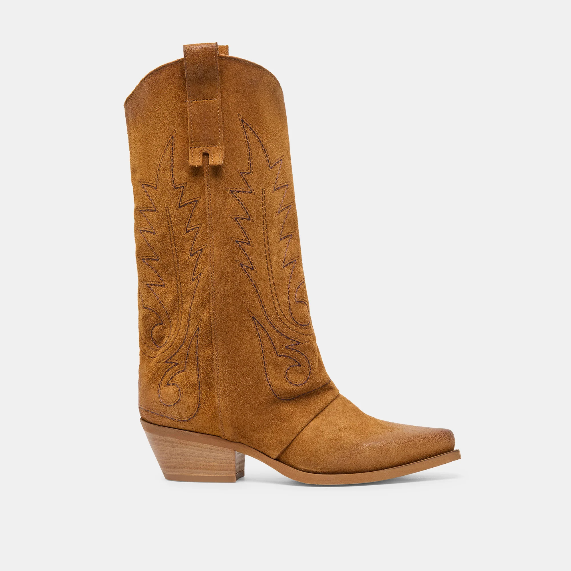 Sammy Boots Chestnut Suede | DolceVita.com