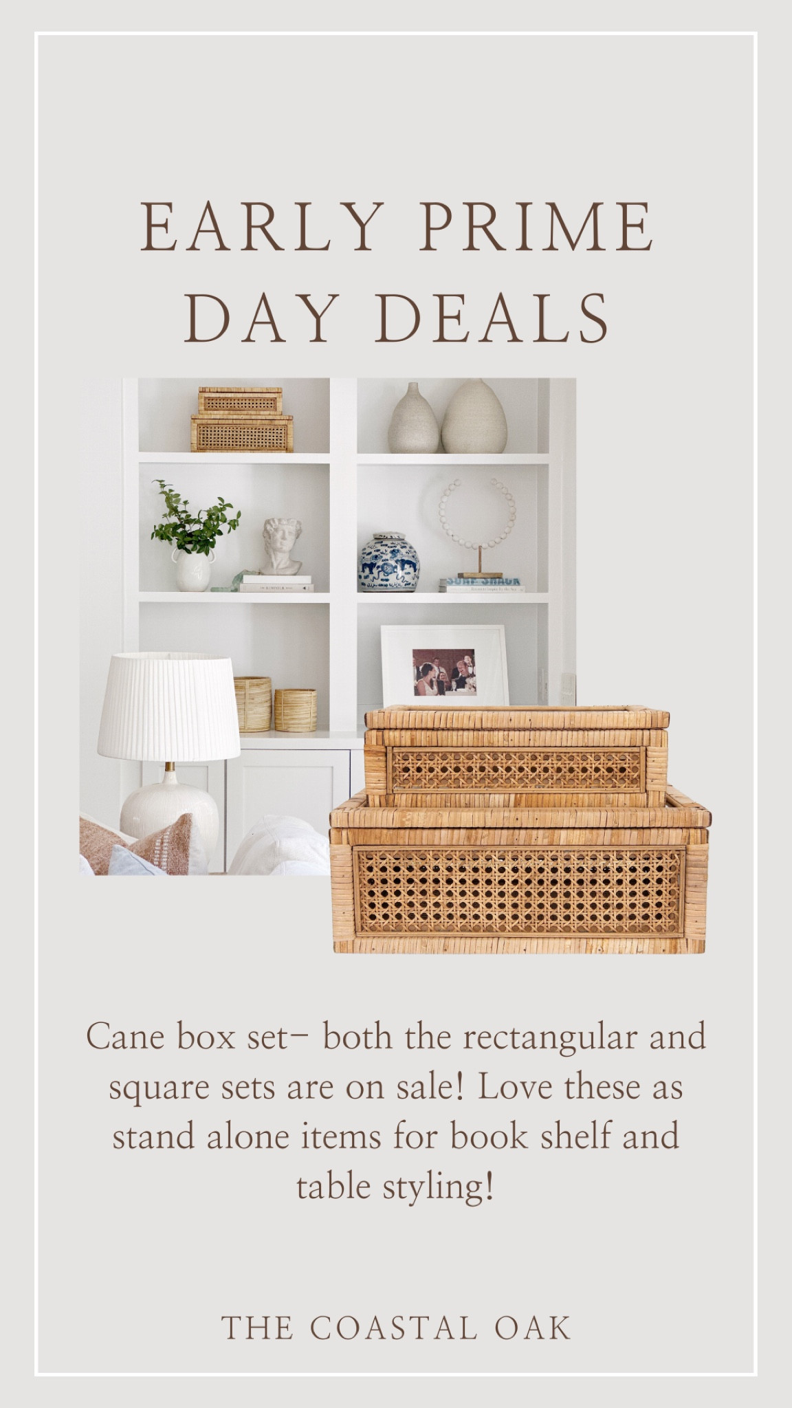 Amazon Prime Day sale on these cane boxes. 



#LTKxPrimeDay #LTKhome #LTKsalealert