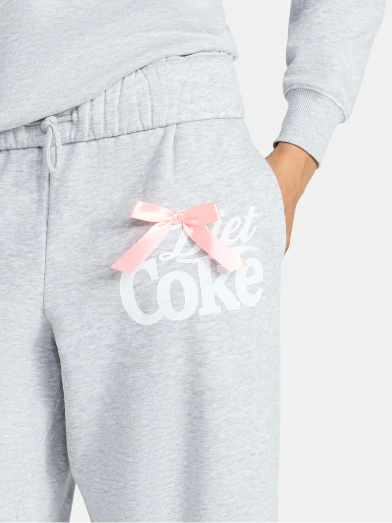 Coca-Cola Women's Diet Coke Graphic Fleece Sweatpants, Sizes XXS-XXL | Walmart (US)