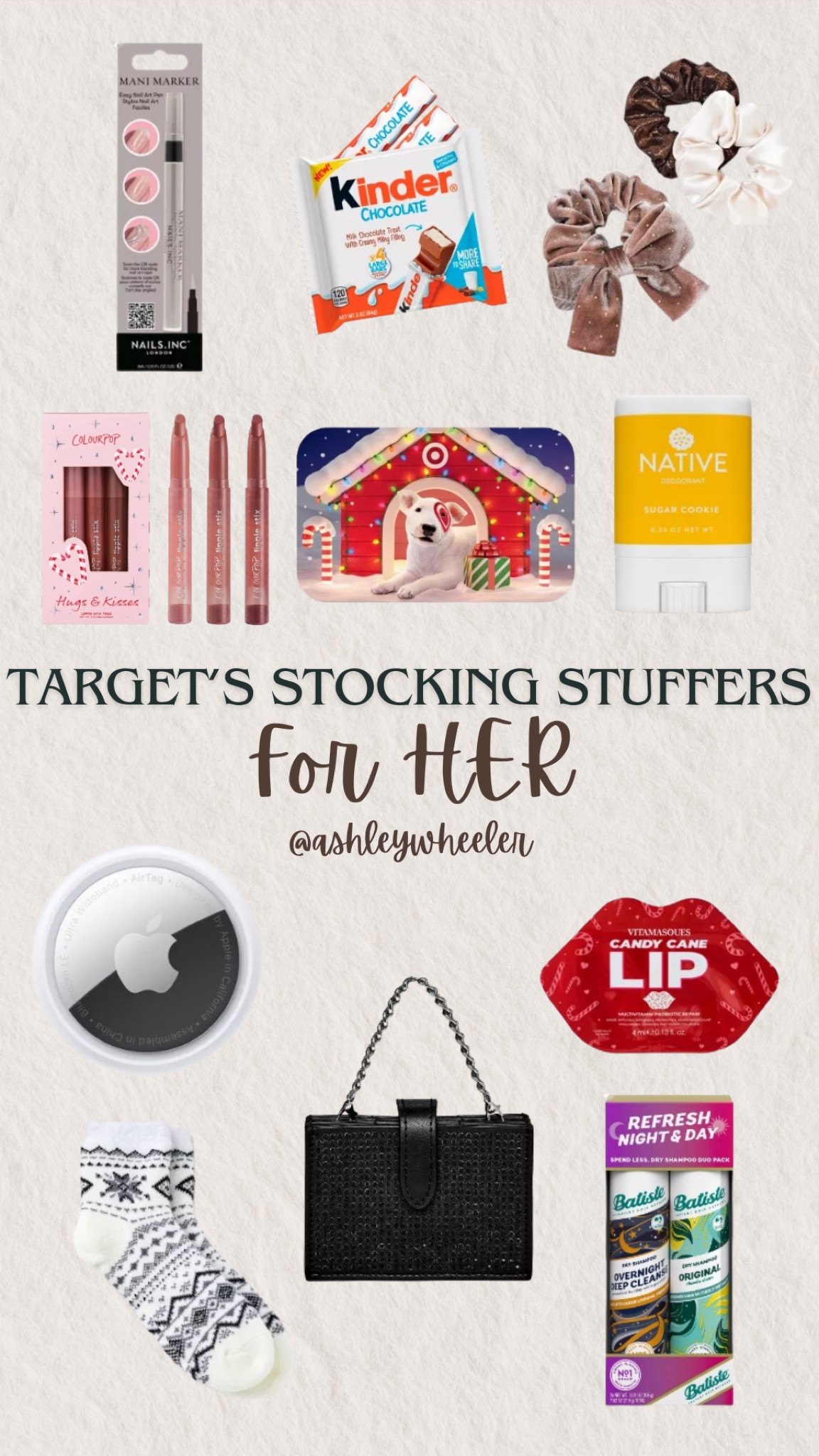 I don’t know about you, but I still have so many gifts I need to get for the stocking stuffers for kids, teens and my husband. I just saw that target has some of the cutest little things to put in stockings so these are some of the items I will be picking up from my own stockings. What else are you looking forward to purchase this holiday season?

#LTKGiftGuide #LTKbeauty #LTKHoliday