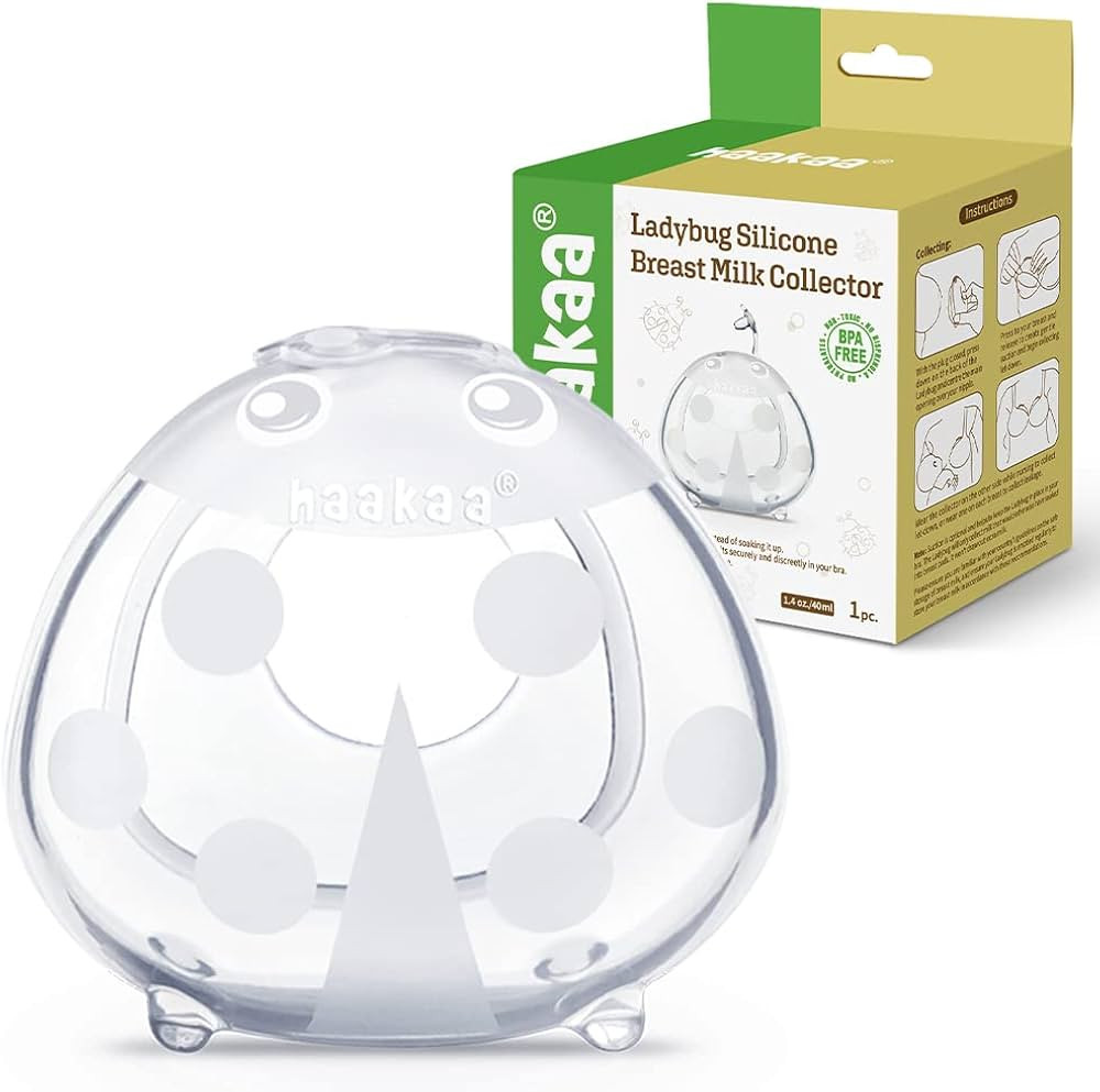 Haakaa Ladybug Breast Milk Collector - 1pc Wearable Silicone Nursing Cup, Reusable Breast Shell a... | Amazon (US)