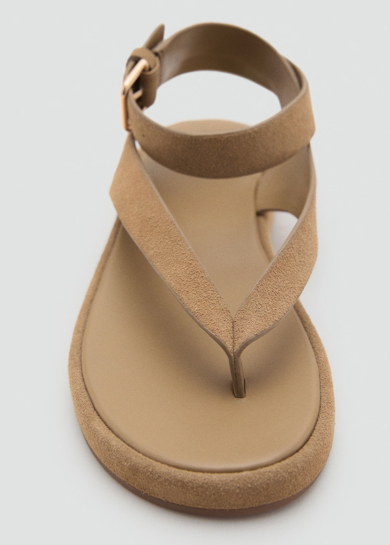 Split leather sandals with buckleCurrent price [US$ 99.99]US$ 99.99 | Mango (US/MX/AU)