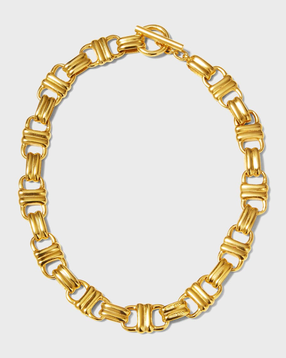 Ben-Amun Gold Chain Toggle Necklace, 16.5"L | Neiman Marcus
