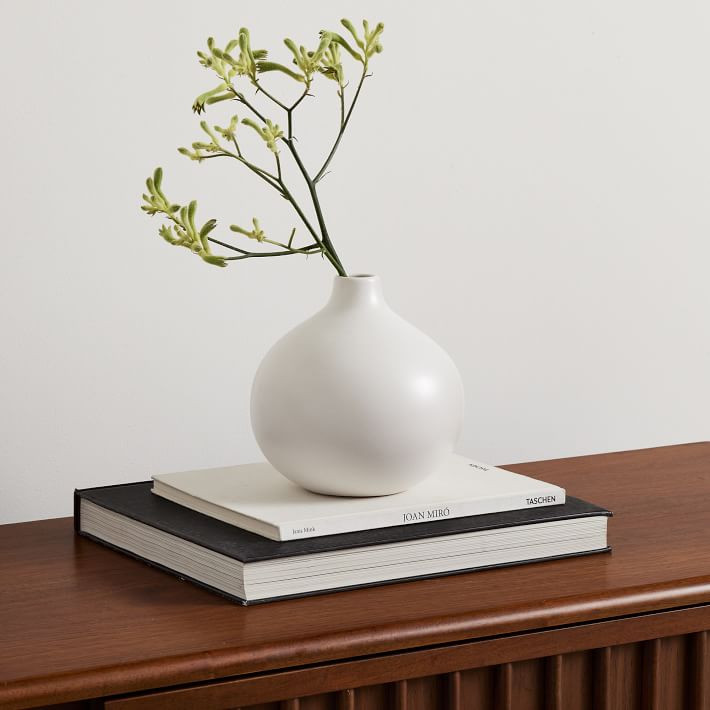 Pure White Matte Ceramic Vases | West Elm (US)