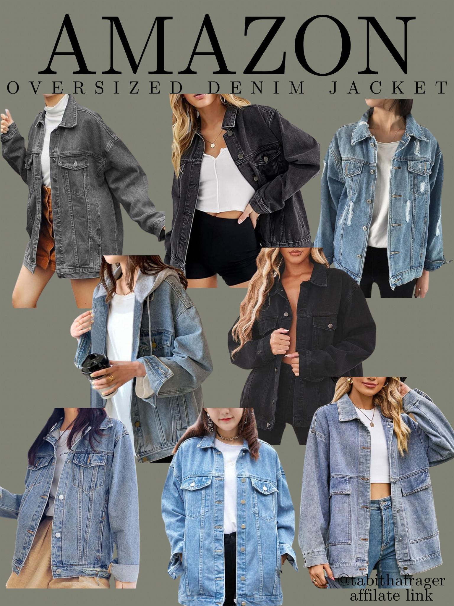 Oversized denim jacket. Amazon denim jackets  

#LTKfindsunder50 #LTKstyletip #LTKsalealert