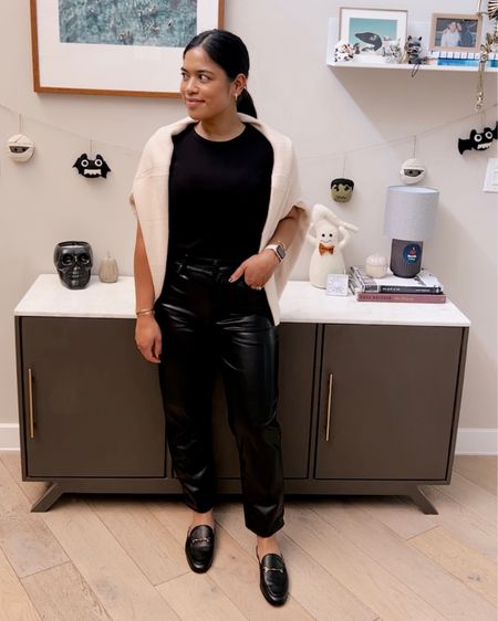 Chic fall outfit, fall style trends, vegan leather pants and mules


#LTKstyletip #LTKSeasonal #LTKshoecrush