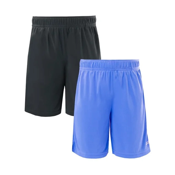 Athletic Works Boys Core Performance Shorts, 2-Pack, Sizes 4-18 & Husky | Walmart (US)