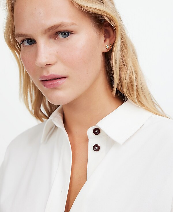 Molten Gem Double Huggie Hoop Earrings | Madewell | Madewell