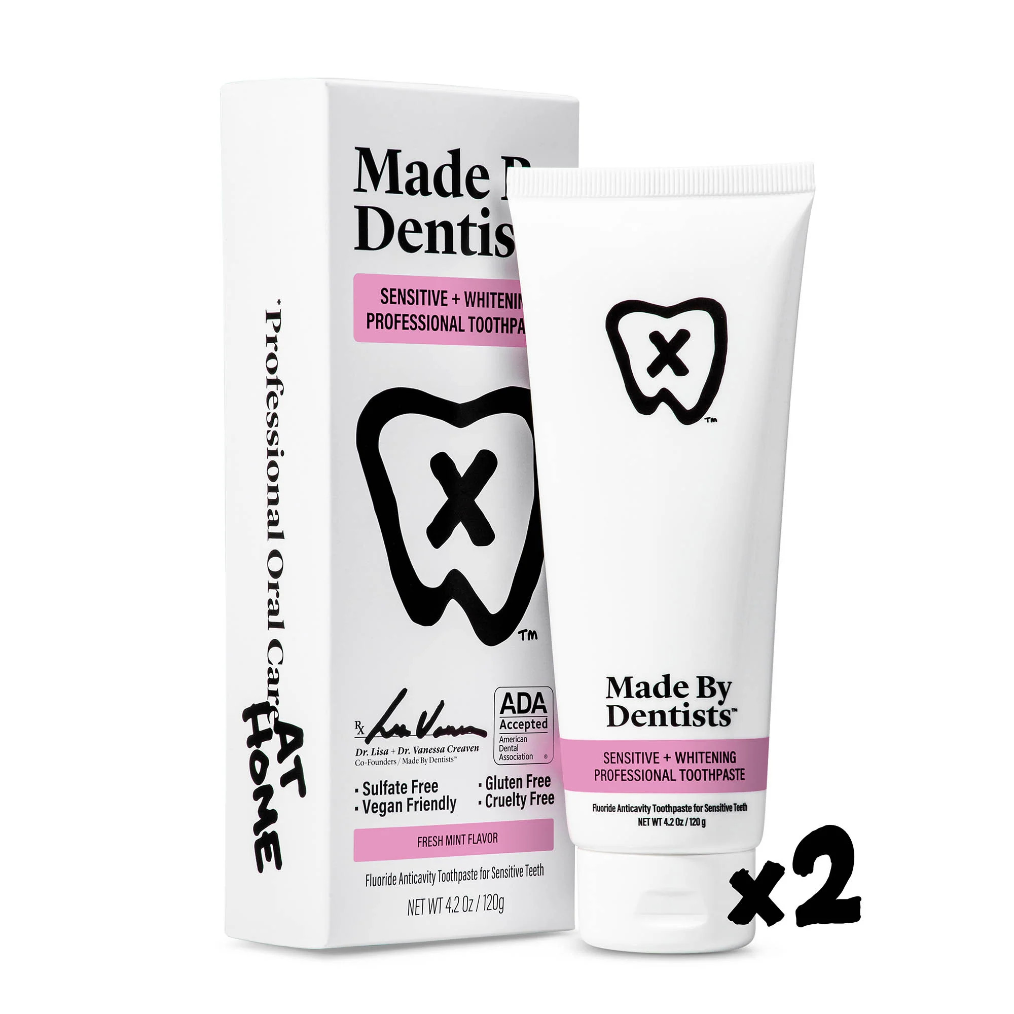 Sensitive + Whitening (2pk) | Made By Dentists