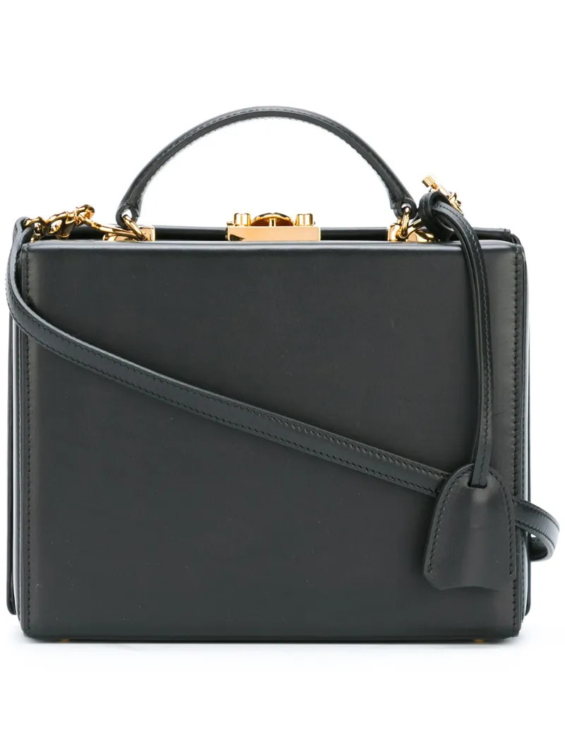 Mark Cross - large 'Grace Box' crossbody bag - women - Calf Leather/Lamb Skin - One Size, Black, Calf Leather/Lamb Skin | FarFetch US