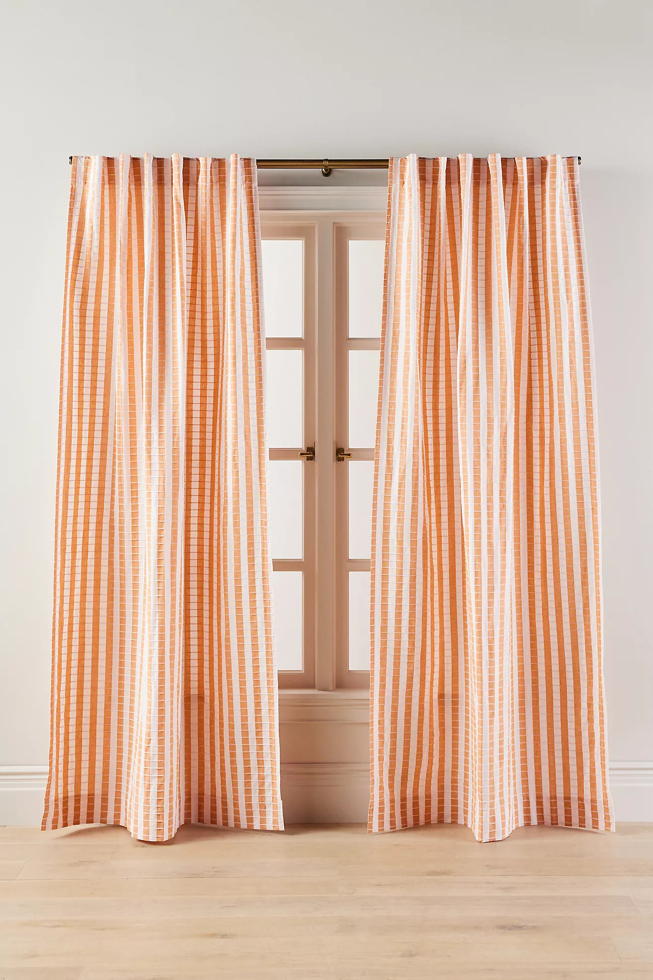 Cotton Woven Stripe Curtain | Anthropologie (US)