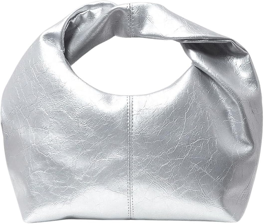 Verdusa Women's Ruched Hobo Mini Handbag Clutch Purse Dumpling Pouch Bag | Amazon (US)