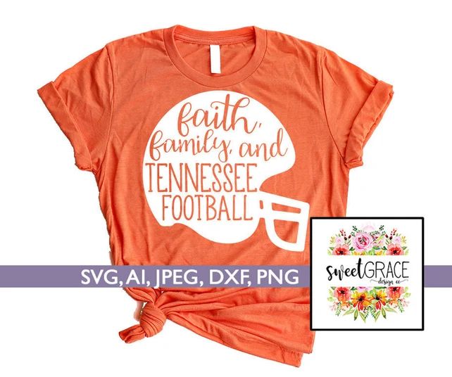 Faith, Family, and Tennessee Football - Vols SVG. Tennessee svg *Design Only* Volunteers T-Shirt Des | Etsy (US)