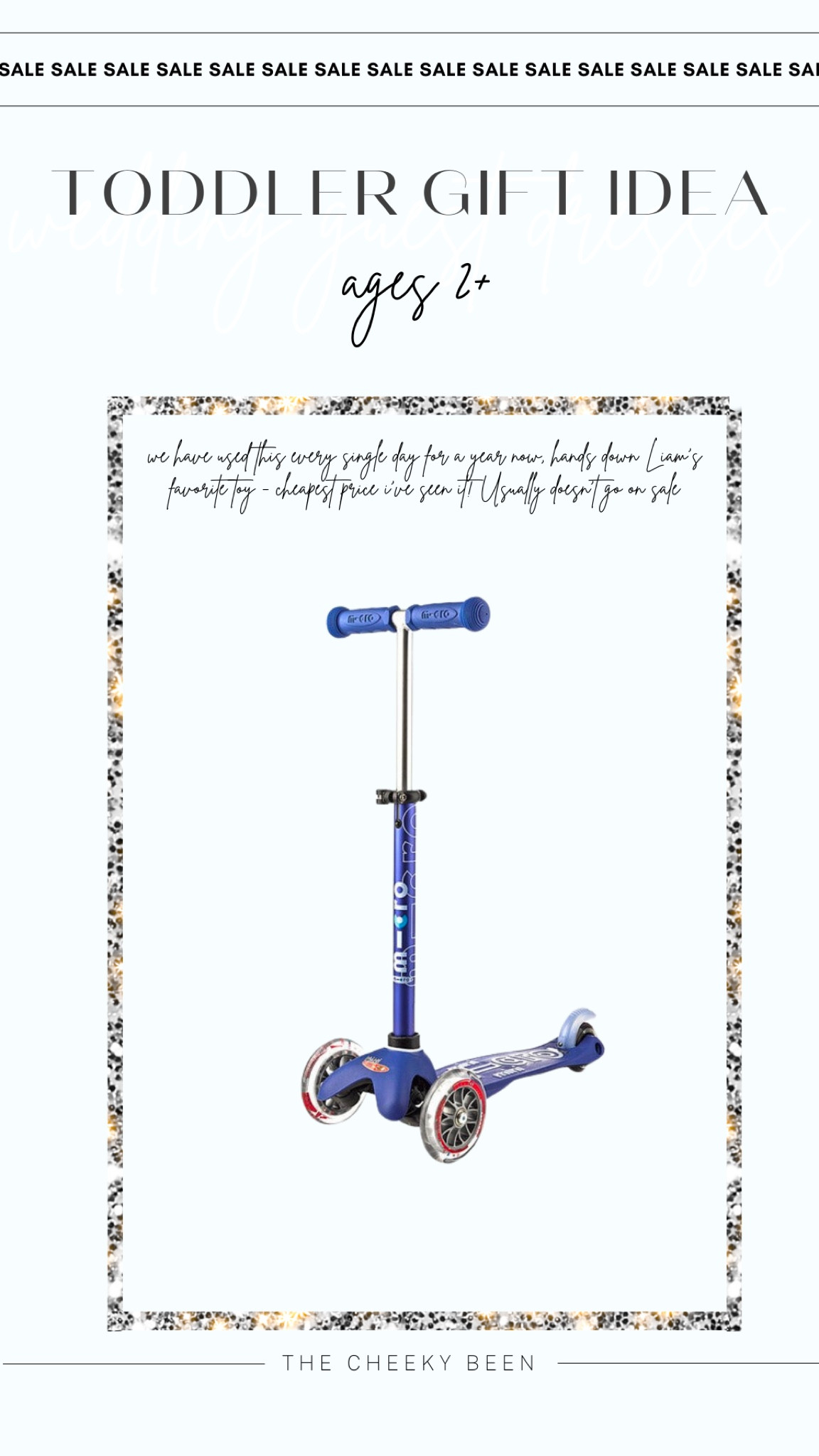 Liam’s all time favorite Christmas gift! We have ridden this scooter every single day for a year now and he still loves it just as much as day 1. It’s on sale today for the lowest price I’ve ever seen it - it traditionally does not go on sale. If you’re looking for a toddler gift idea, this is a great one. Linked the pink one for girls too! 

#LTKkids #LTKHolidaySale #LTKGiftGuide