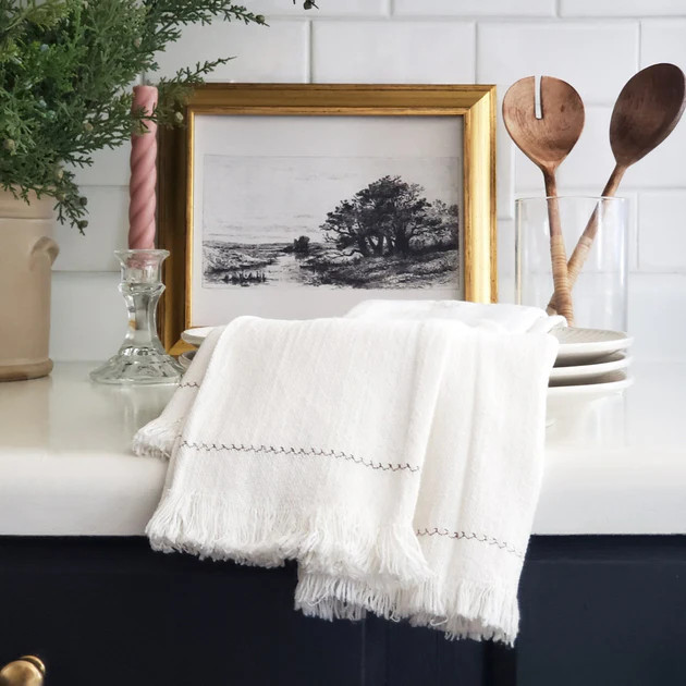 Burke Fringe Napkins, Set of 4 | Pepper + Vetiver