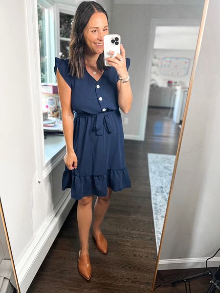 Teacher outfit by a teacher 👩🏻‍🏫 Wearing a small in this dress. 

Teacher style. Work outfit. Workwear. Affordable style.

#LTKunder50 #LTKworkwear #LTKFind