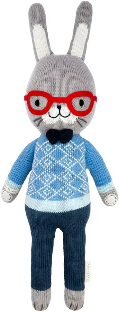 cuddle + kind Benedict The Bunny Little 13" Hand-Knit Doll – 1 Doll = 10 Meals, Fair Trade, Hei... | Amazon (US)