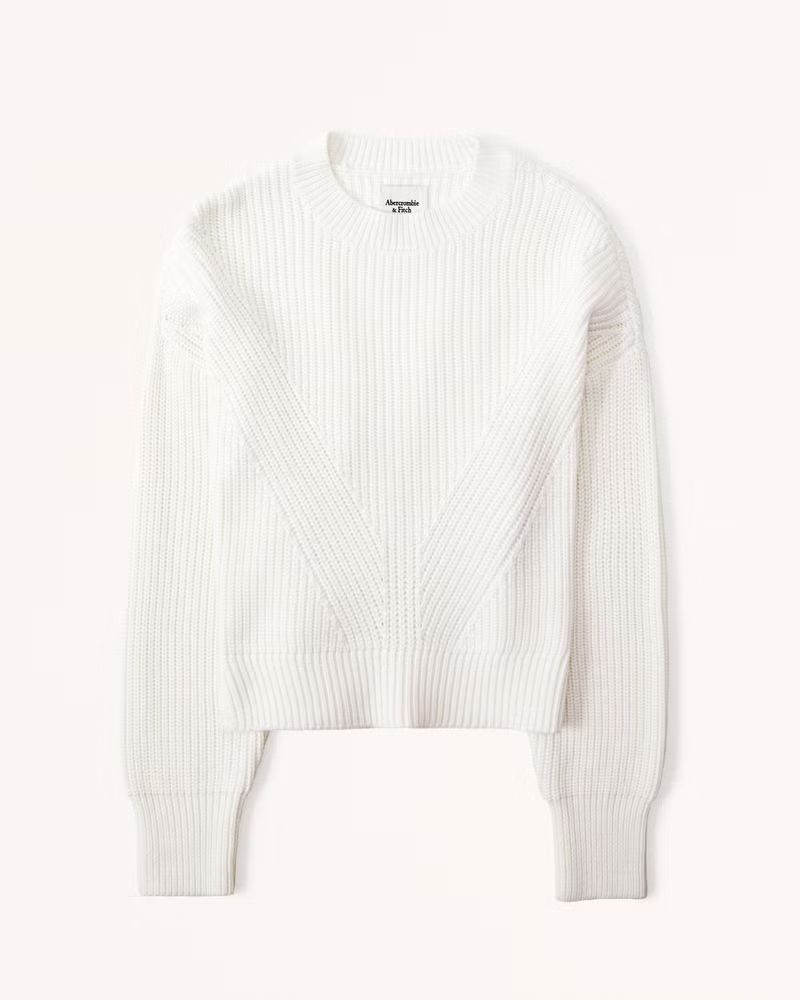 Women's Ribbed Classic Crew Sweater | Women's New Arrivals | Abercrombie.com | Abercrombie & Fitch (US)