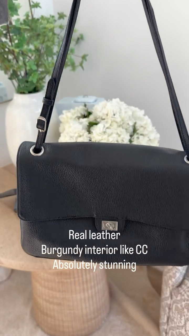 Real leather, looks like chanel , arrived in under 10 days