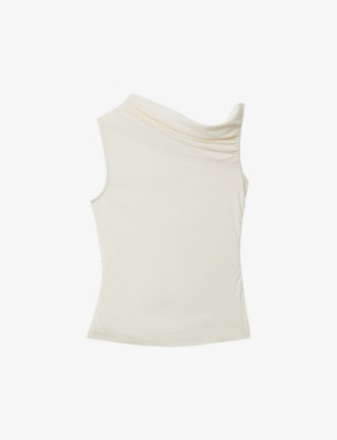 Dylan ruched woven-blend top | Selfridges
