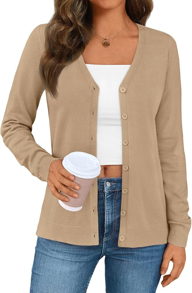 LILLUSORY Cardigan Sweaters for Women 2025 Fall Fashion Lightweight Cardigans Sweater Button Down... | Amazon (US)