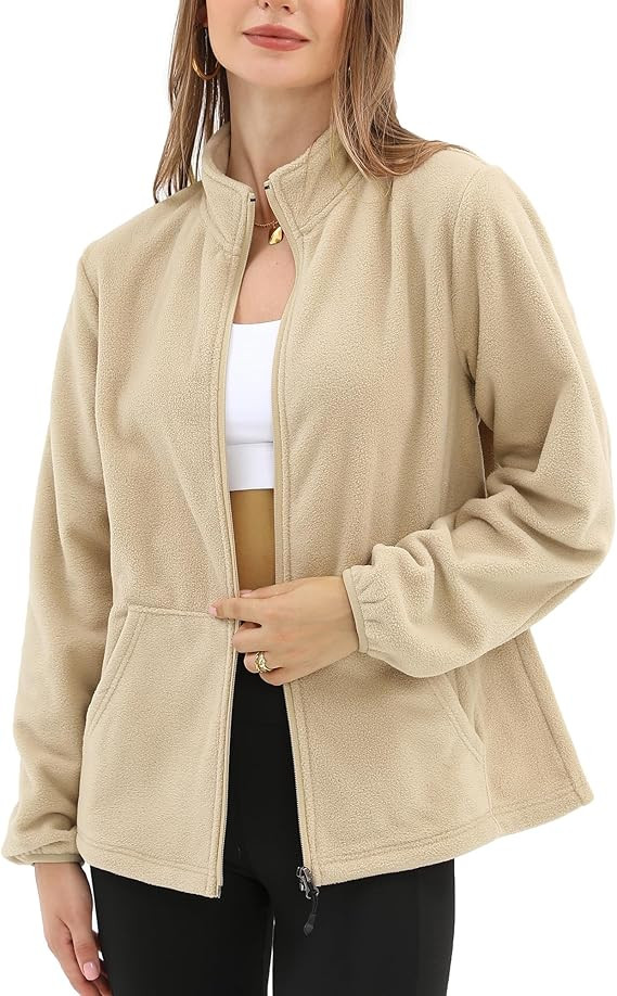 Argstar Women's Fleece Jacket with 6 Pockets (XS-2XL) | Amazon (US)