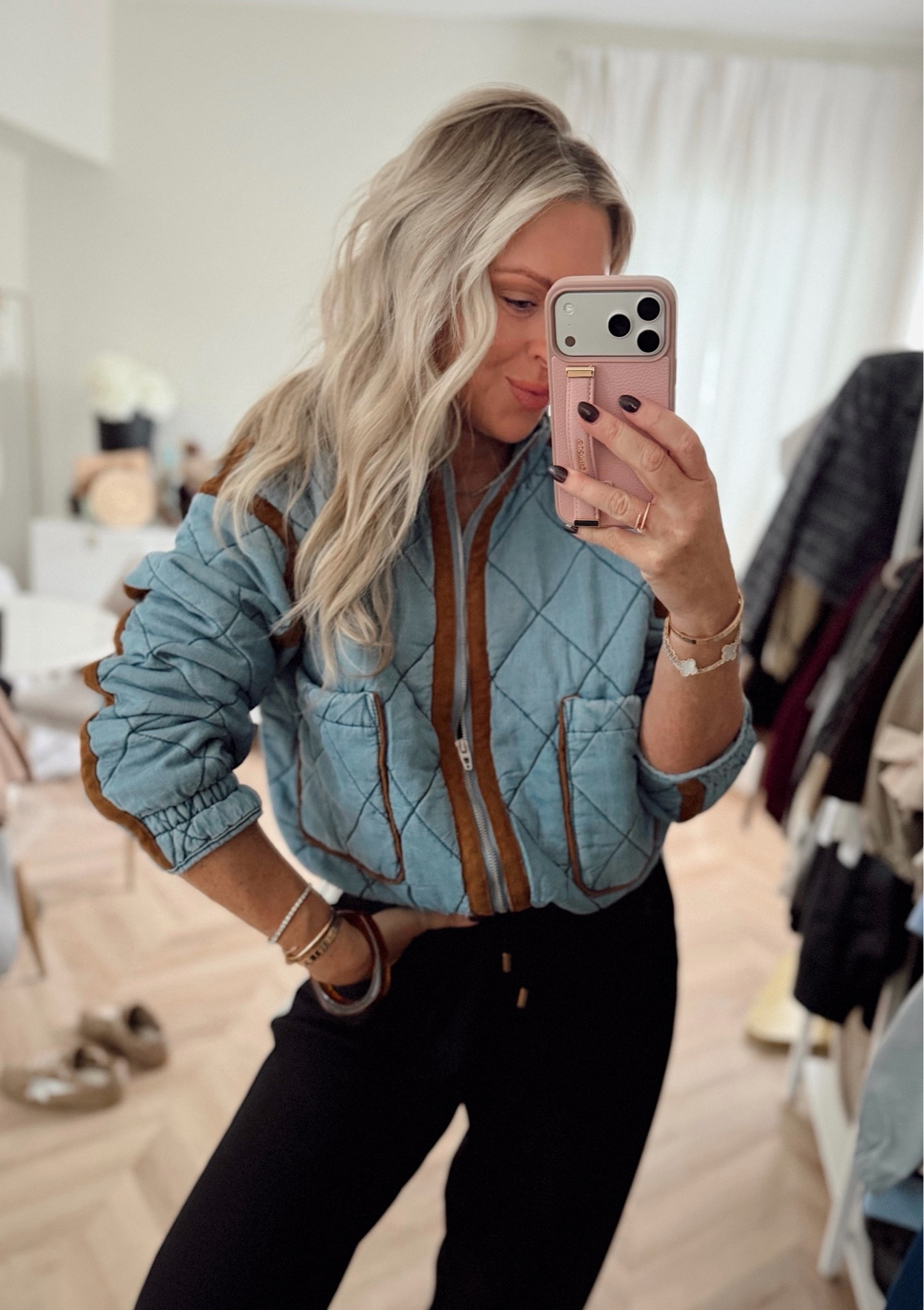 This was a gem of a find! Priced so well and trending! Very soft I wore as a shirt! 
Lots of compliments and under $60✨
I’m in small 


Jacket. Chambray. Quilted. Fall fashion. Fall style.

#LTKootd #LTKgrwm #LTKSeasonal