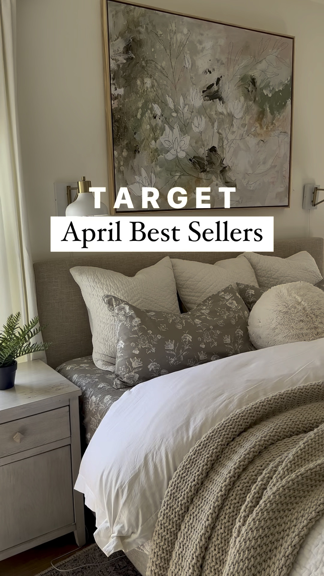 Target best sellers are so good, and they are all perfect for an easy cozy bedroom refresh! 

Bedding and bedroom decor from Target include:
1. Patterned sheet set
2. Chunky knit bed blanket
3. King euro linen pillow
4. All seasons down comforter 
5. Fluffy faux fur pillow 

All so good! Shop to easily refresh your bedroom  

#LTKsalealert #LTKhome #LTKVideo