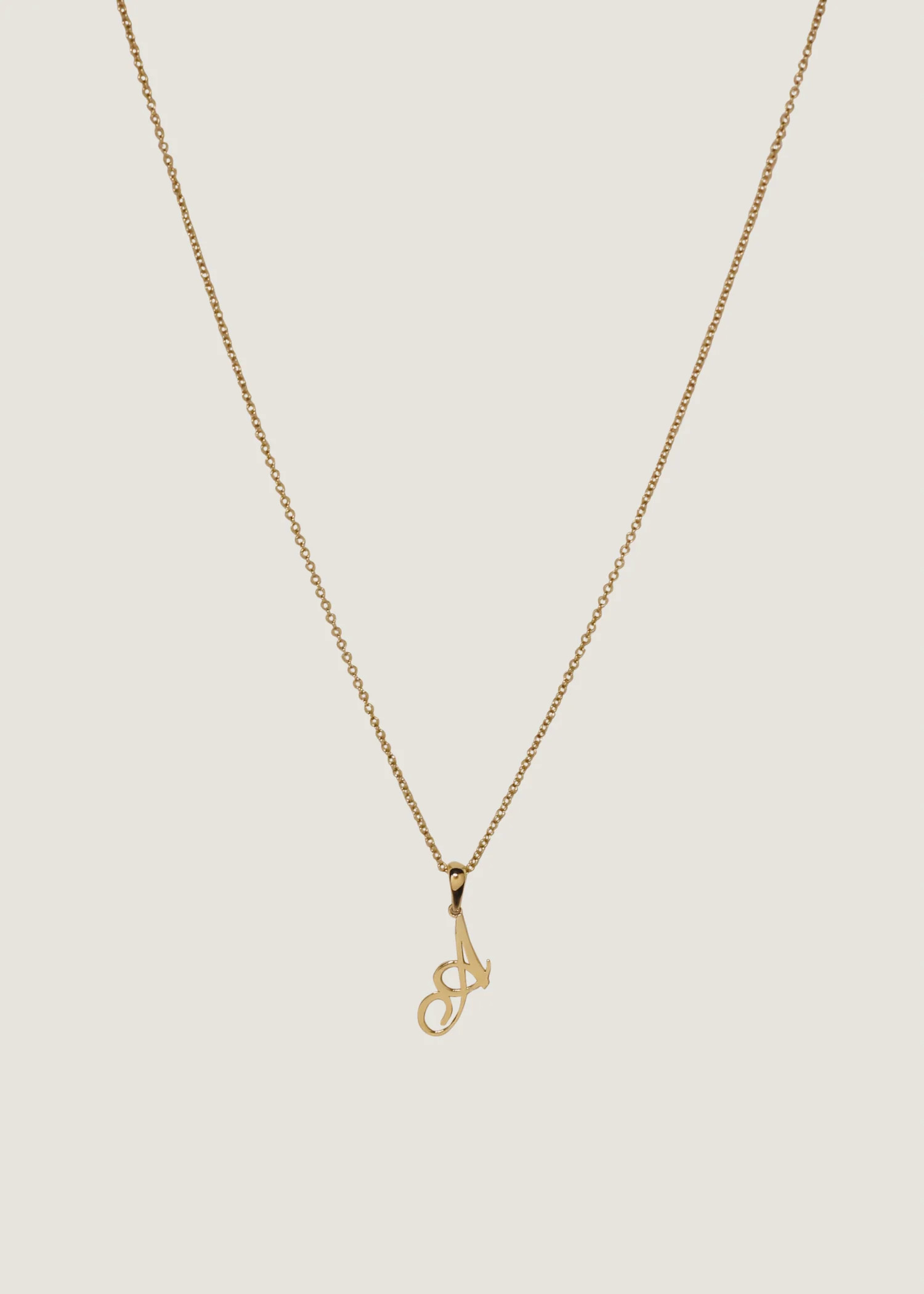 Love Letter Charm Necklace - Rolo Chain 14k Gold - Kinn | Kinn