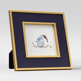 4" x 4" Holiday Single Image Frame Navy - Threshold™ | Target