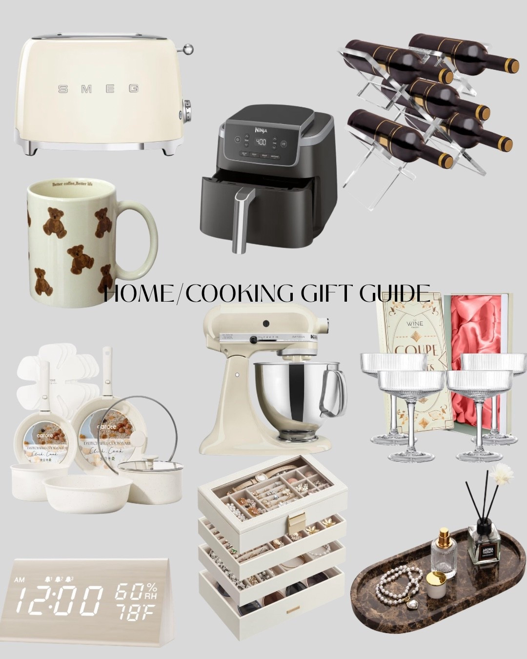 gift guide for the home decor & cooking lover #homedecor #giftideas #homegifts #cookwaregifts #cookware #christmasgifts #neutralhomefinds 

#LTKSaleAlert #LTKSeasonal #LTKGiftGuide