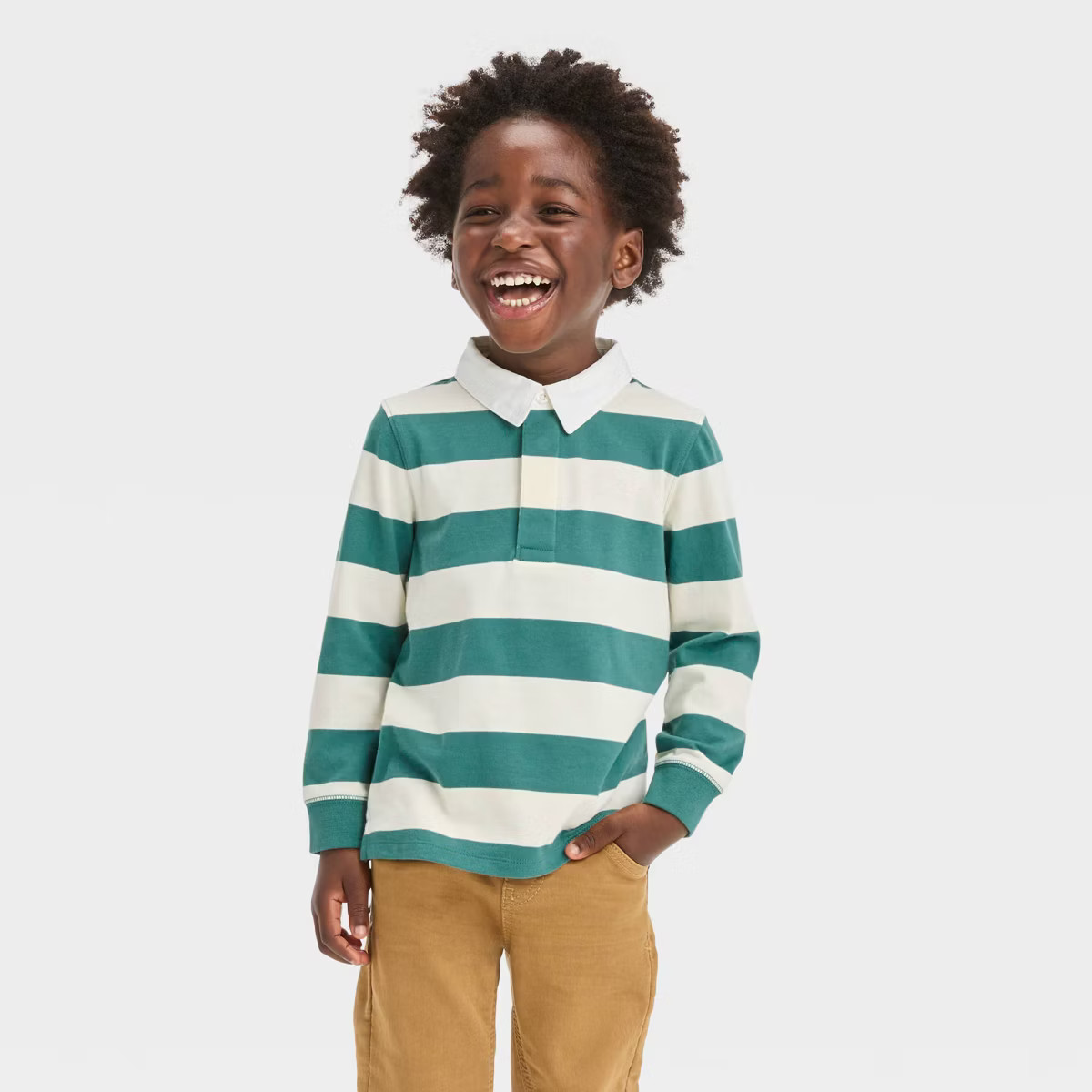 Toddler Boys' Long Sleeve Rugby Shirt - Cat & Jack™ | Target