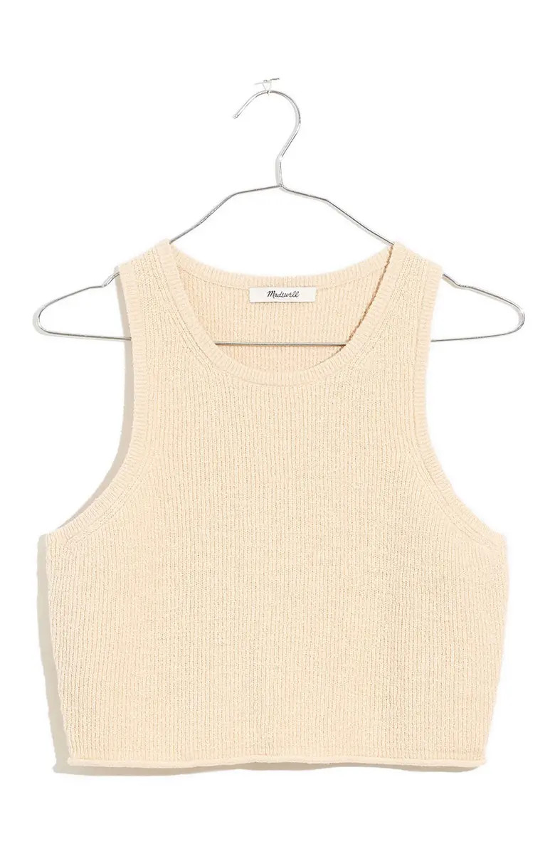 Madewell Birchmoor Crop Sweater Tank Top | Nordstrom | Nordstrom