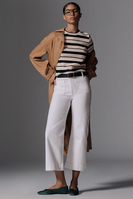 The Colette Cropped Wide-Leg Jeans by Maeve | Anthropologie (US)