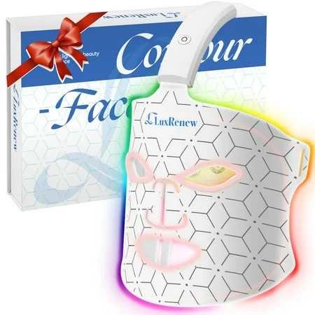 Red Light Therapy Mask 7 Color Led Face Mask Light Therapy Cordless Portable and Rechargeable for Facial Led Mask Skincare at Home and Travel LMask | Walmart (US)