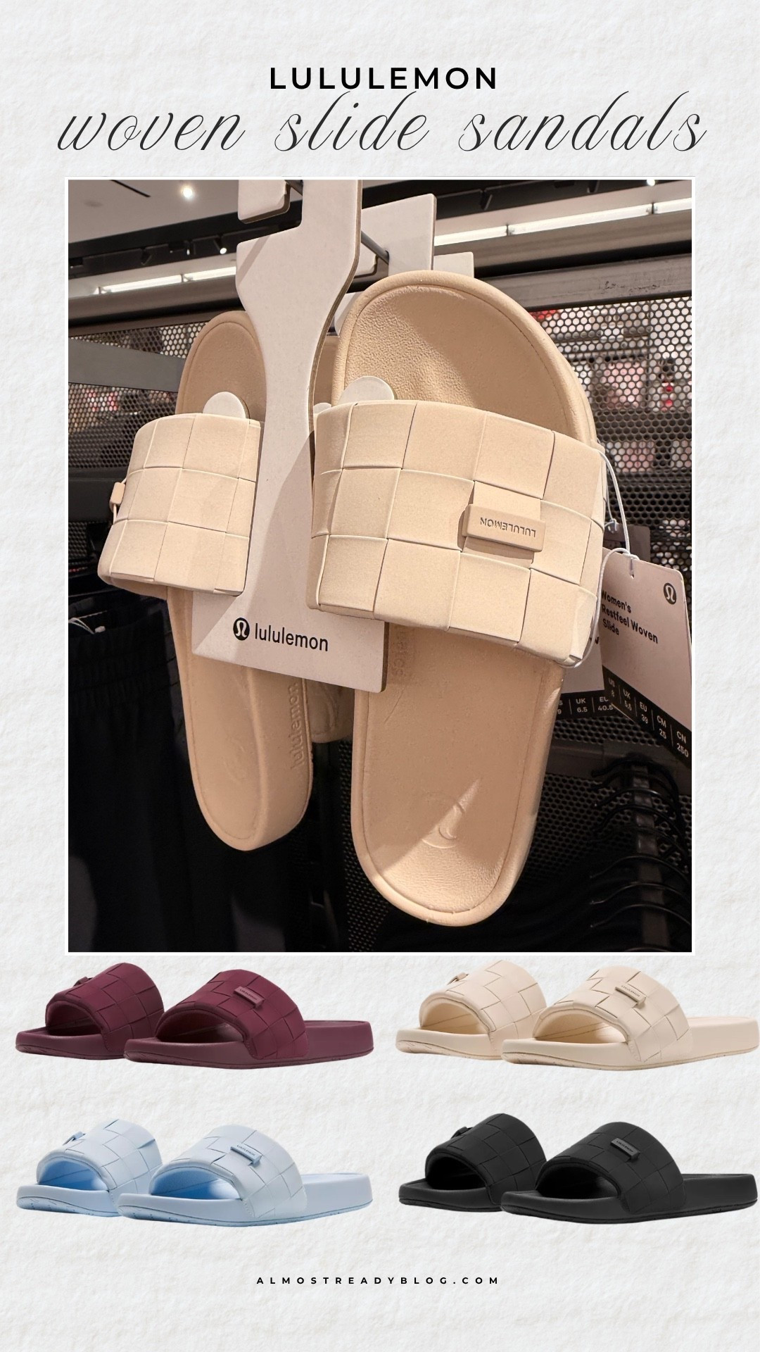 I finally pulled the trigger and snagged these! I went true to size with a 6 💗

lululemon slides, lululemon finds, lululemon shoes, spring shoes, spring sandals, summer sandals, amanda west, almostreadyblog

#LTKActive #LTKOver40