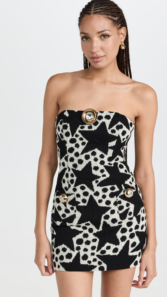 Area Crystal Medallion Strapless Mini Dress | Shopbop | Shopbop