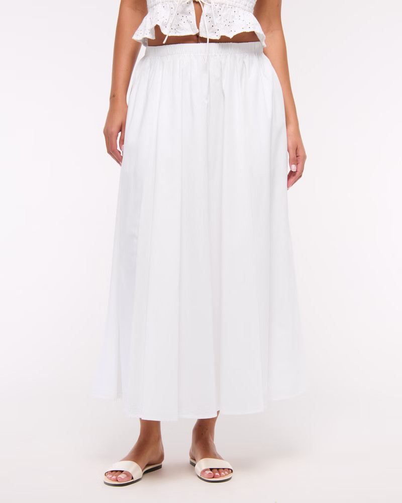 Mid Rise Maxi Skirt | Abercrombie & Fitch (US)