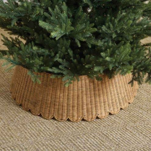 Woven Scalloped Tree Collar | Ballard Designs, Inc.