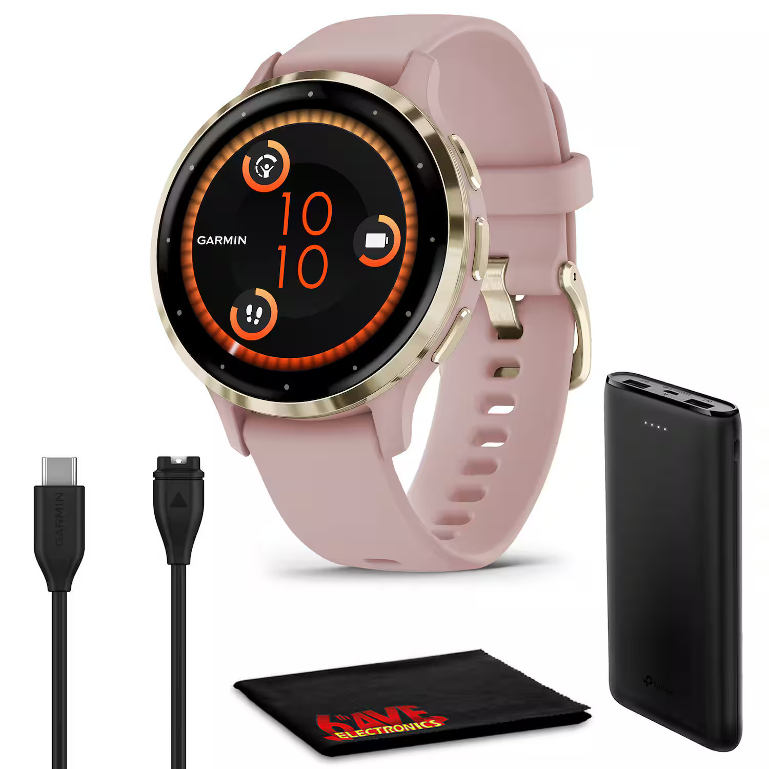 Garmin - Venu 3S Advanced Fitness And Health Tracker Smart Watch - Dust Rose Case - (2023) | Best Buy U.S.
