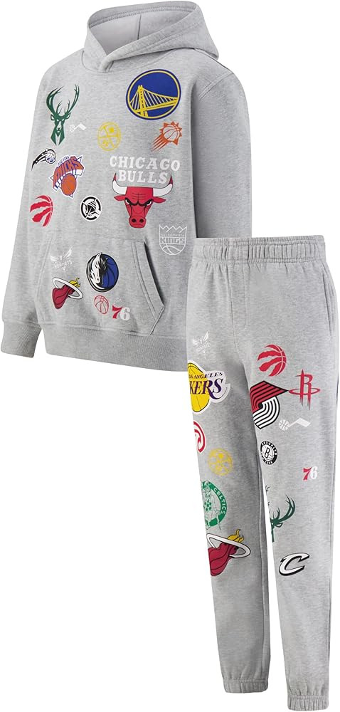 Ultra Game Youth NBA Official Multi-Team Super Soft Hoodie Sweatshirt & Joggers Sweatpants Set | Amazon (US)