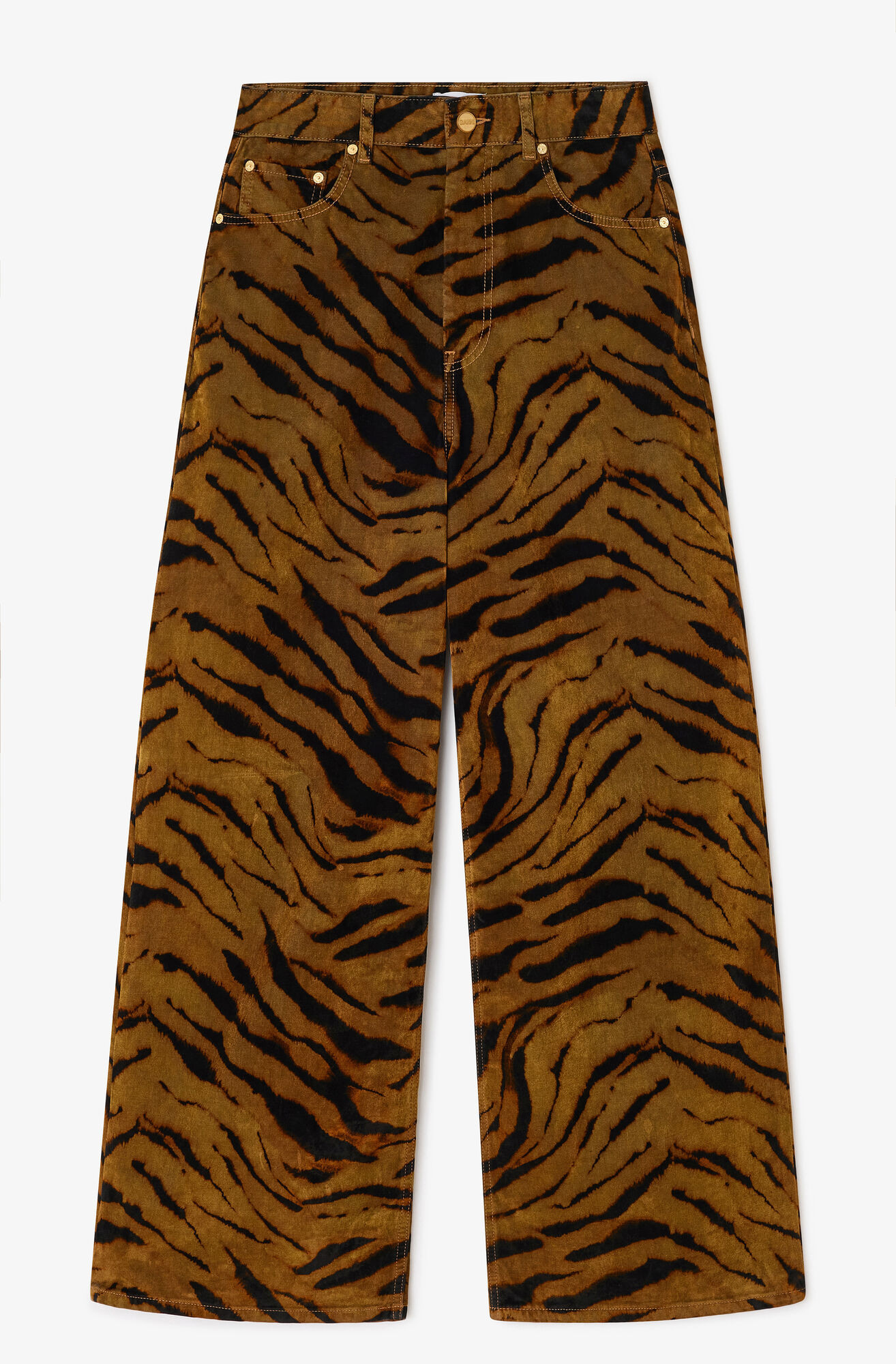 Zebra Print Baggy Jeans | Ganni