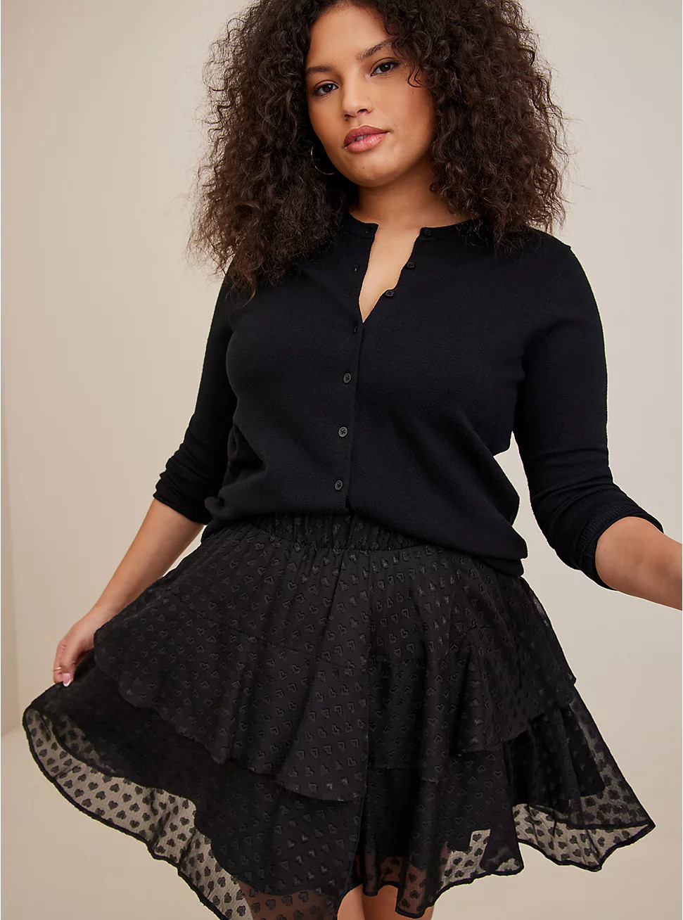 Mini Heart Tiered Skirt | Torrid (US & Canada)