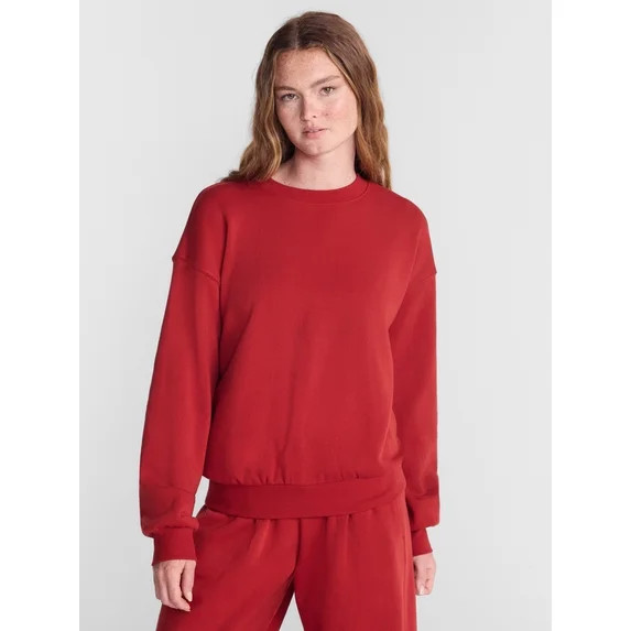 No Boundaries Pullover Crewneck Sleep Top with Long Sleeves, Women's XXS-3X | Walmart (US)