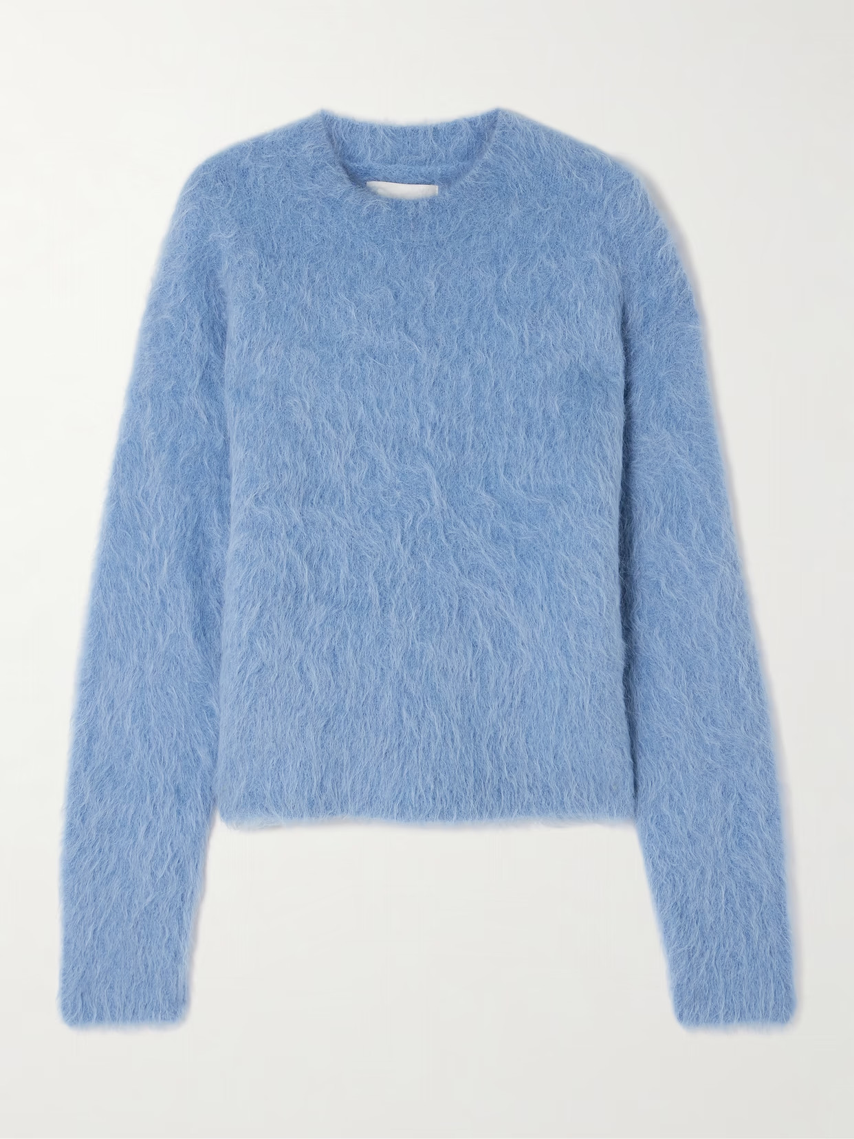 ST. AGNI - Brushed Alpaca-blend Sweater - Light blue - large | NET-A-PORTER APAC