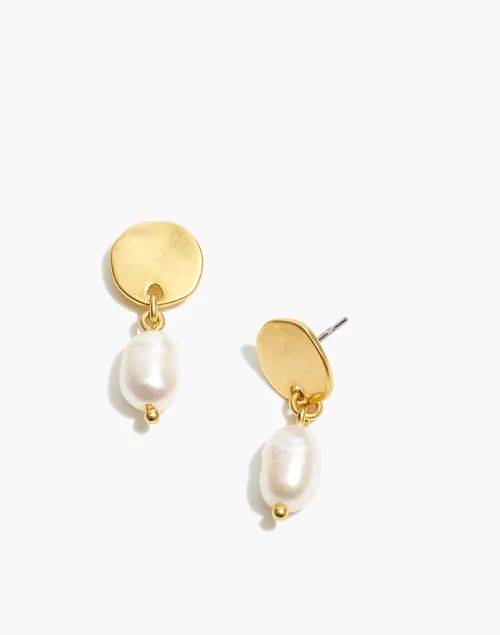 Pearl Disc Earrings | Madewell