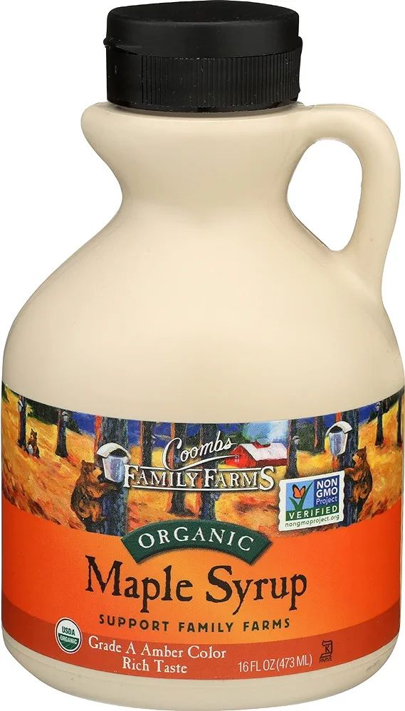 Coombs Family Farms Organic Maple Syrup, Grade A Amber Color, Rich Taste, 16 Fl Oz | Amazon (US)