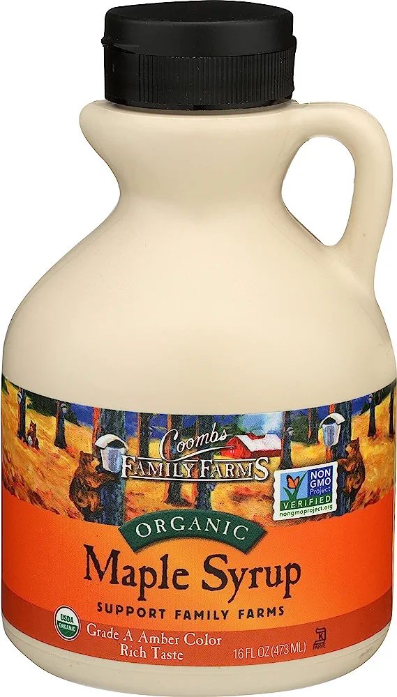 Coombs Family Farms Organic Maple Syrup, Grade A Amber Color, Rich Taste, 16 Fl Oz | Amazon (US)
