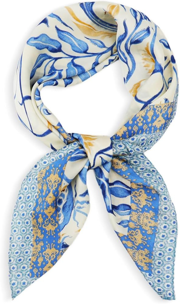 vimate Head Scarf for Women Hair 27'' Square Satin Silk Feeling Bnadana Neck Scarf Handbag Access... | Amazon (US)